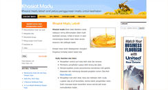 Desktop Screenshot of khasiat-madu.com