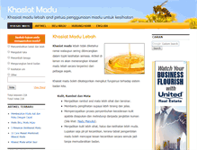 Tablet Screenshot of khasiat-madu.com